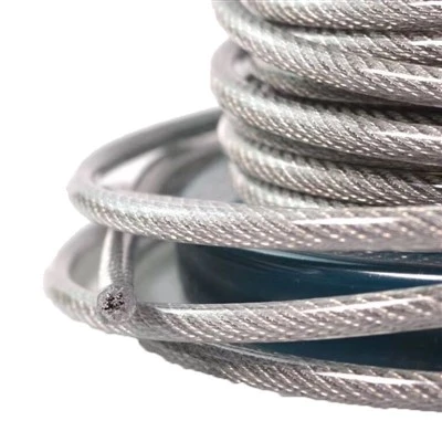 Rope Wire Steel Coated Plastic Transparent
